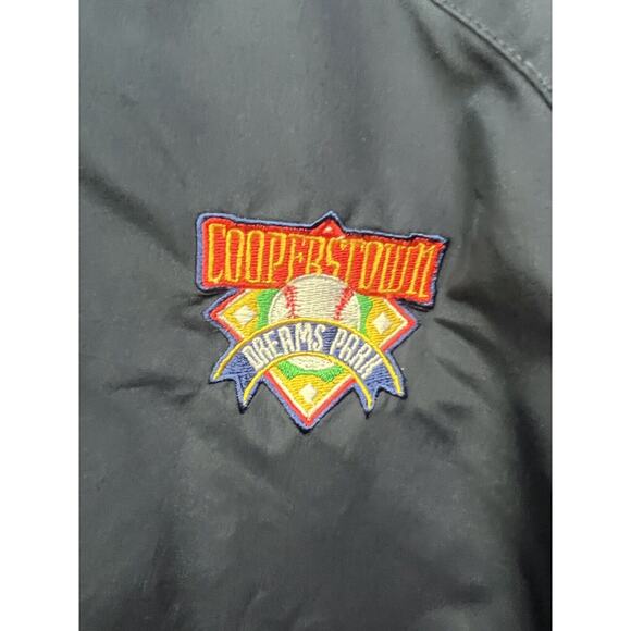 Cooperstown Dreams Park Baseball Windbreaker‎ Mens Medium Warm Up MLB Blue Red - Picture 4 of 7